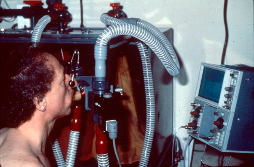 Dirk Frimout during astronaut training