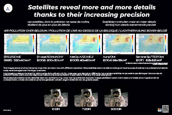 Poster satellite details increasing precision