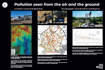 Poster pollution seen from air and ground