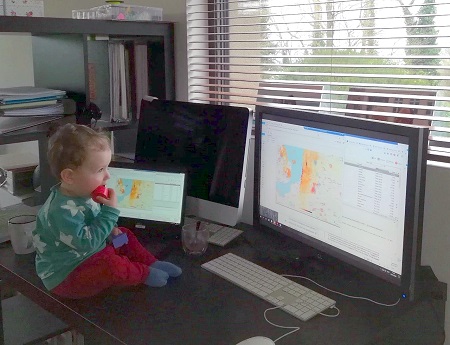 The younger generation doing science