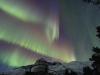 Aurora above astronomical dome Skibotn Norway