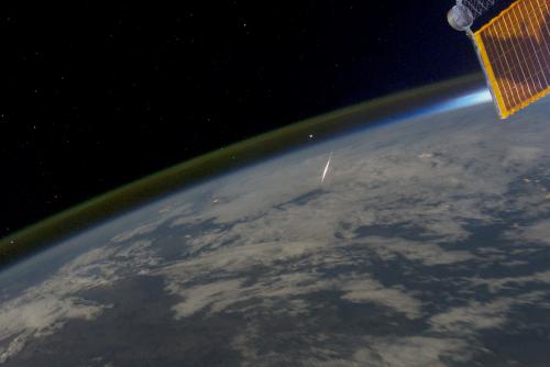 Looking Down on a Shooting Star