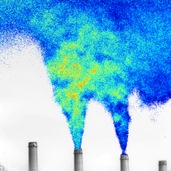 Measuring NO2 in smokestack plumes