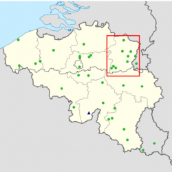 Carte du réseau BRAMS