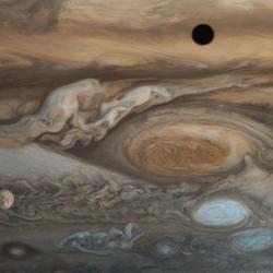 Jupiter's moon Europa and Io