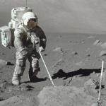 Apollo 17 astronaut Harrison Schmitt on the Moon 